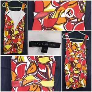 Very Rare! David Meister 70's Retro  Sheath